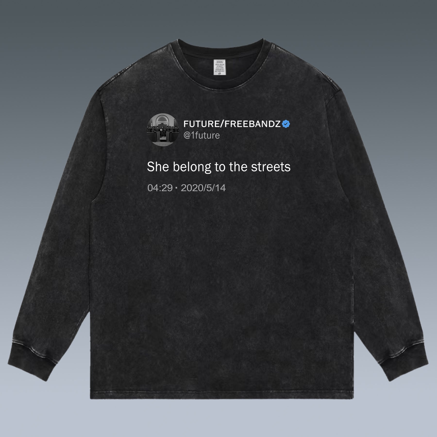 VINTAGE LONG SLEEVE TEE | FUTURE-SHE BELONG TO THE STREETS