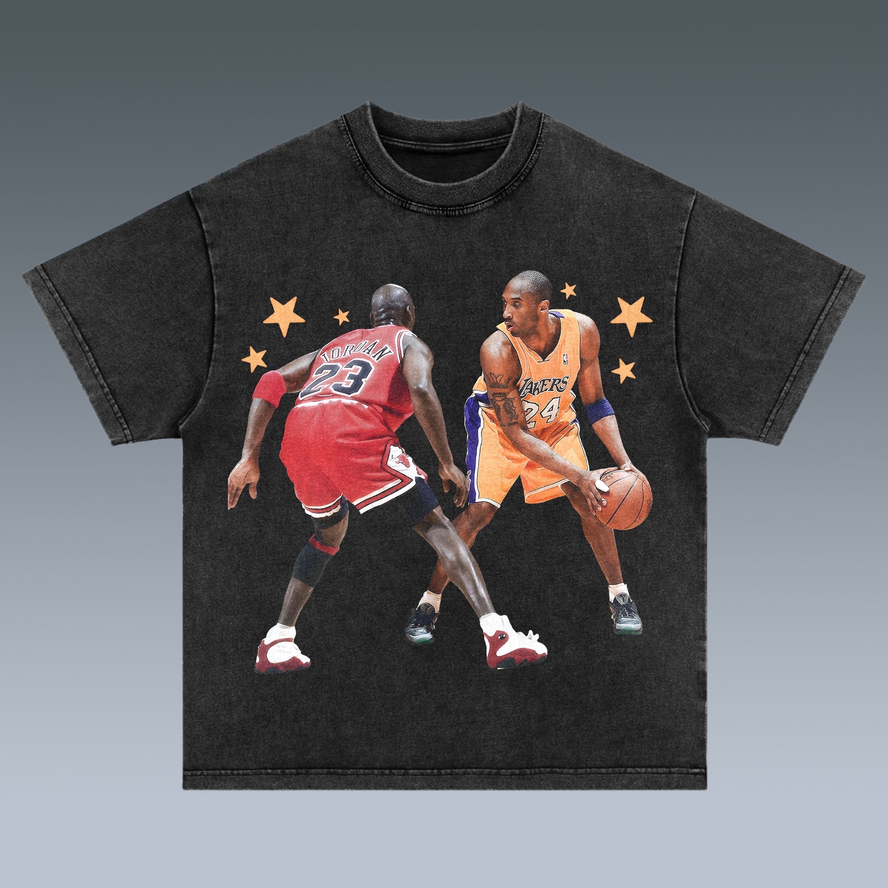 VINTAGE TEE |  KOBE VS JORDAN- 24VS23