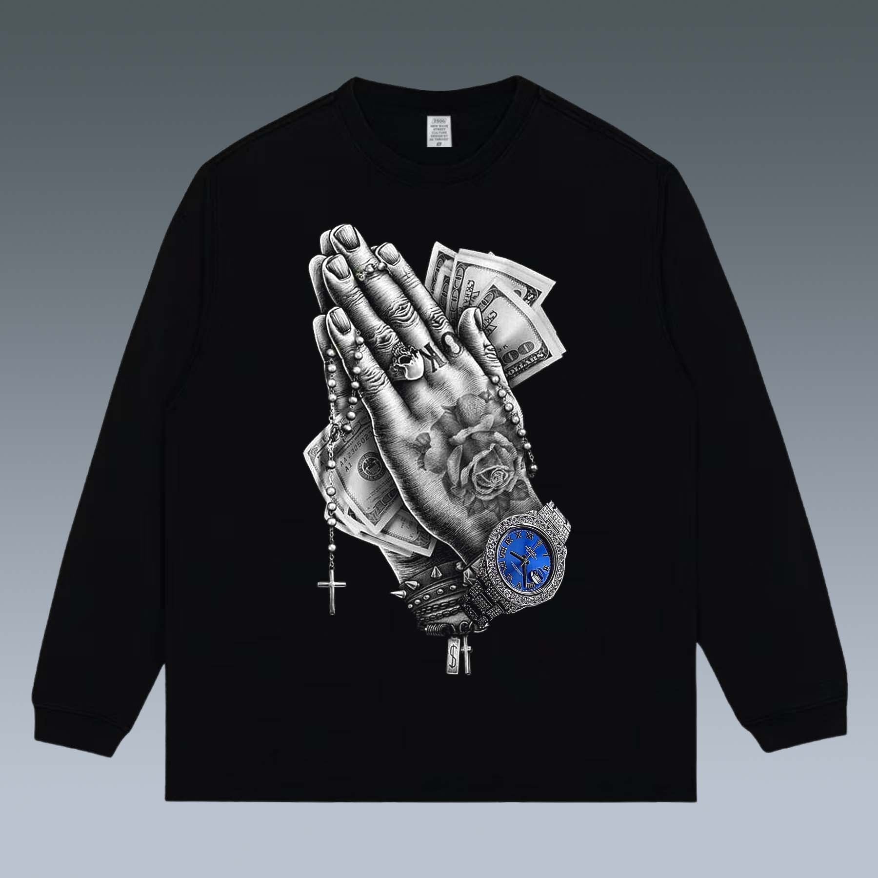 VINTAGE LONG SLEEVE TEE | PRAY