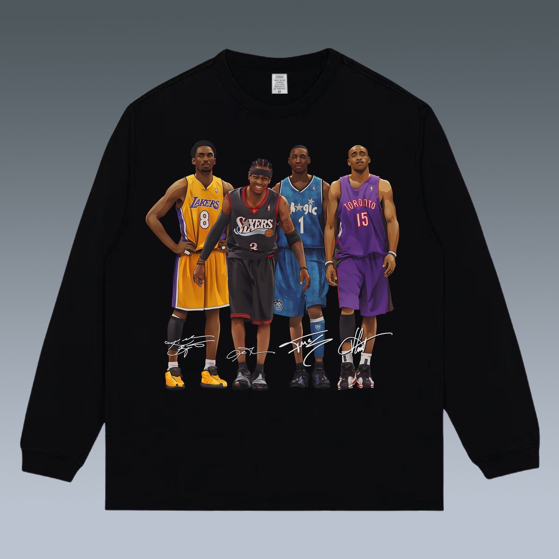 VINTAGE LONG SLEEVE TEE | KOBE-IVERSON-TMAC-VINCE CARTER