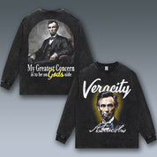 VINTAGE LONG SLEEVE TEE |  ABRAHAM LINCOLN