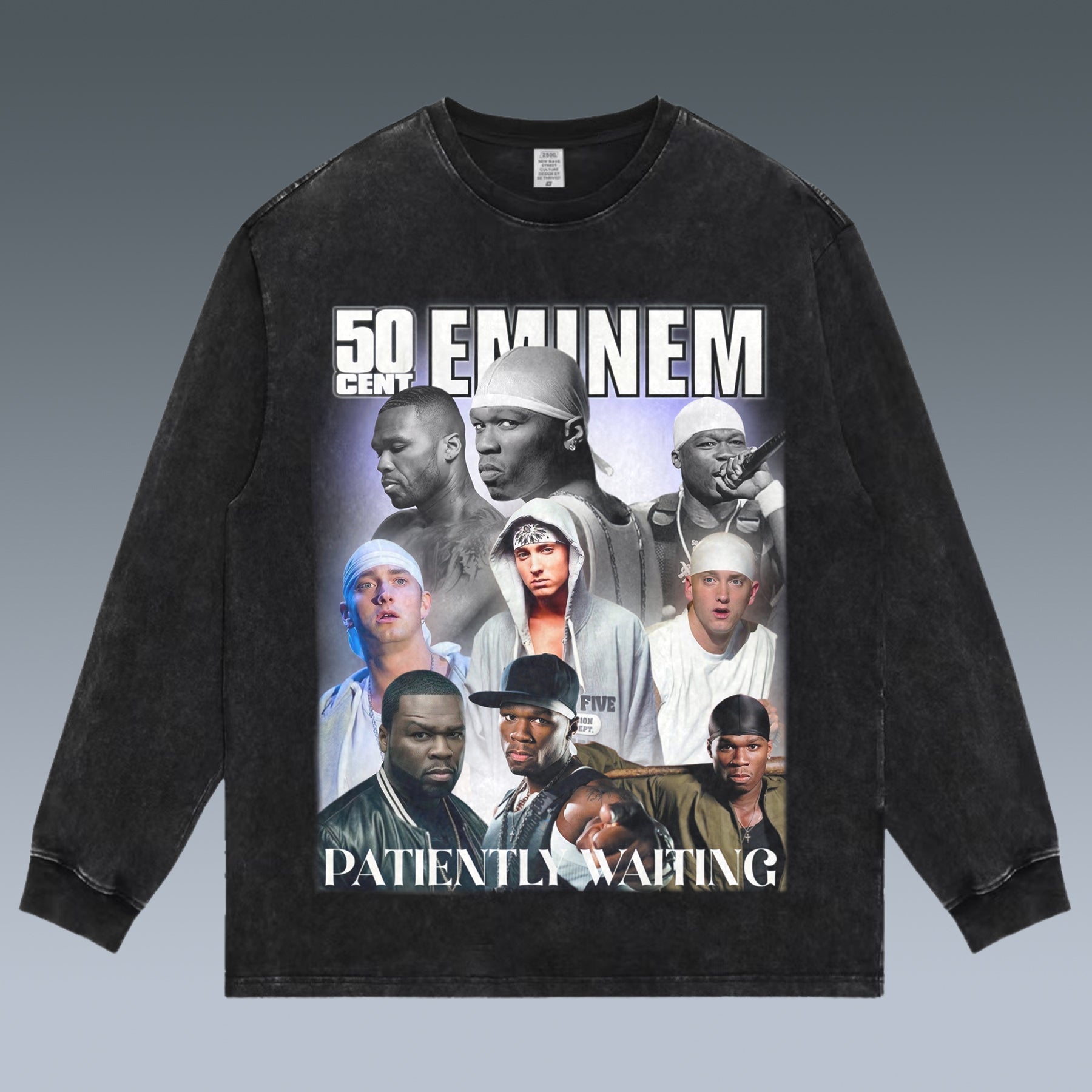 VINTAGE LONG SLEEVE TEE | 50 CENT& EMINEM