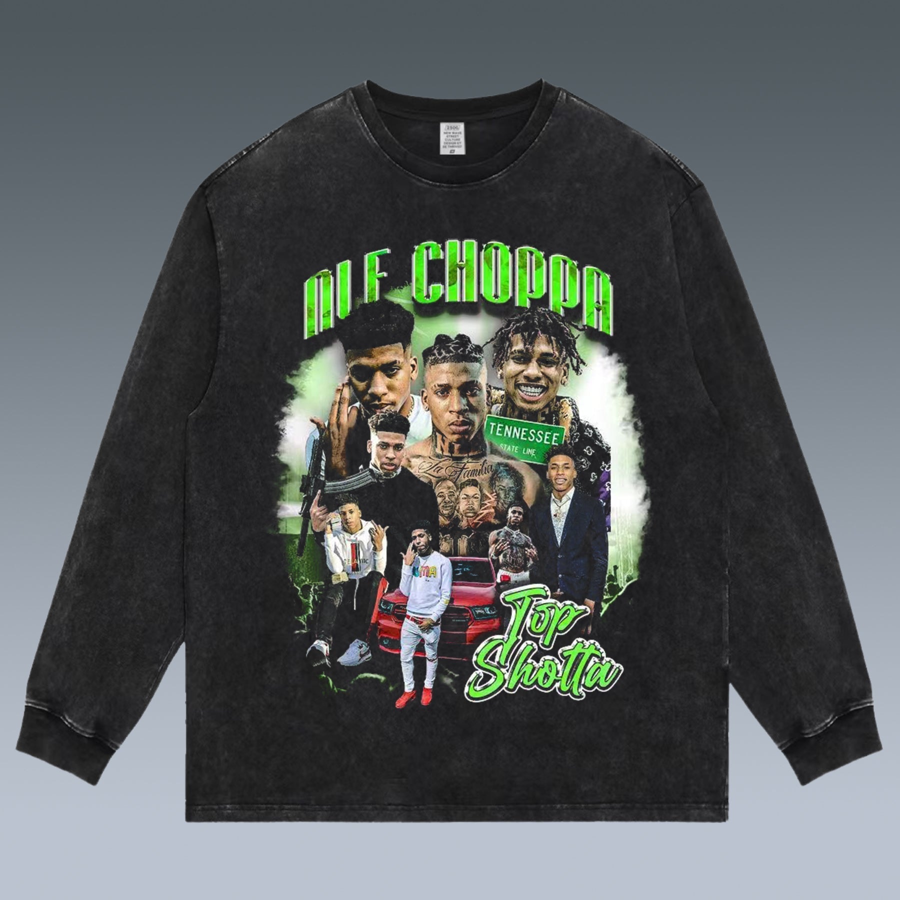 VINTAGE LONG SLEEVE TEE | NLE CHOPPA