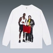 VINTAGE LONG SLEEVE TEE | MICHAEL JORDAN-MICHAEL JACKSON-MACAULAY CULKIN