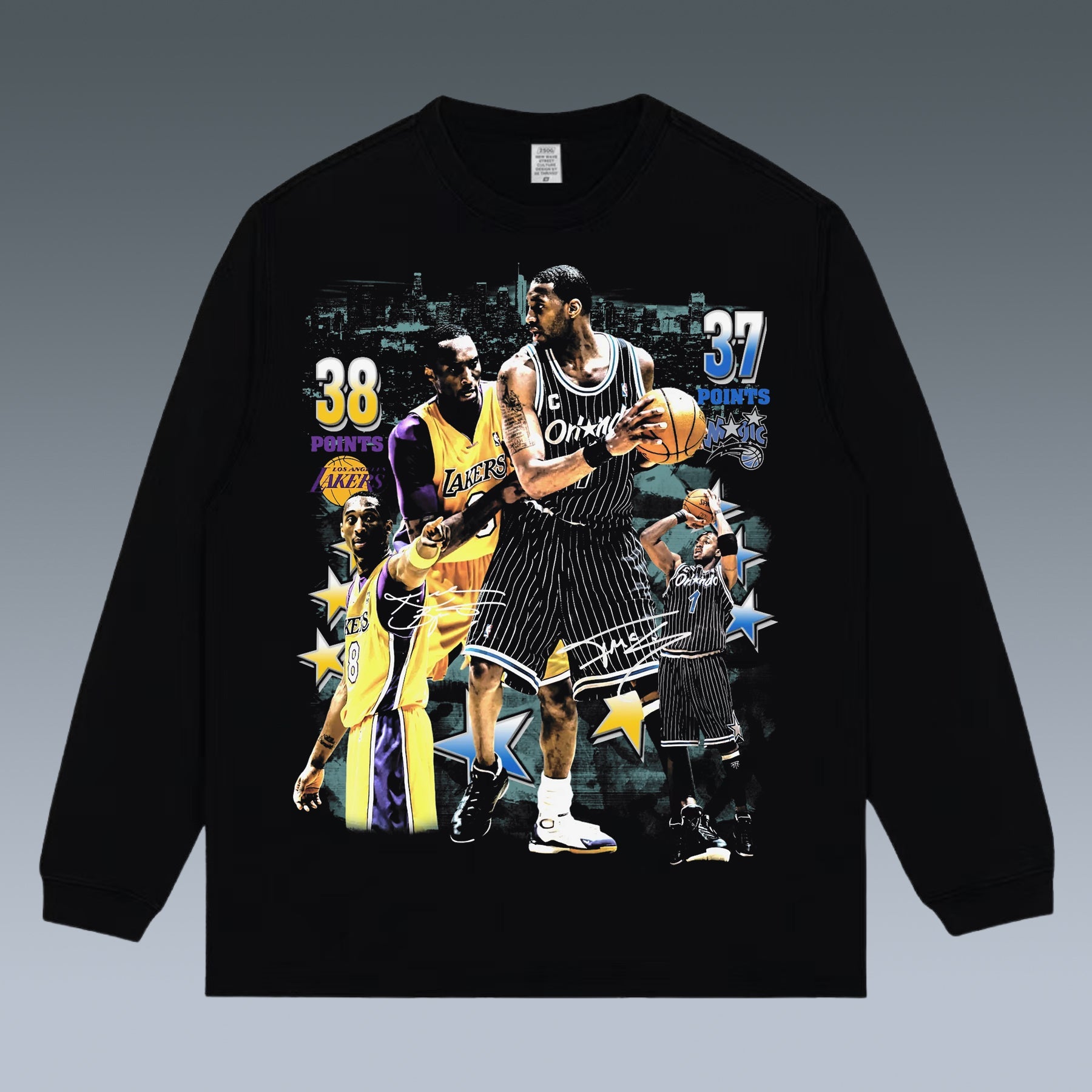 VINTAGE LONG SLEEVE TEE | KOBE VS T-MAC