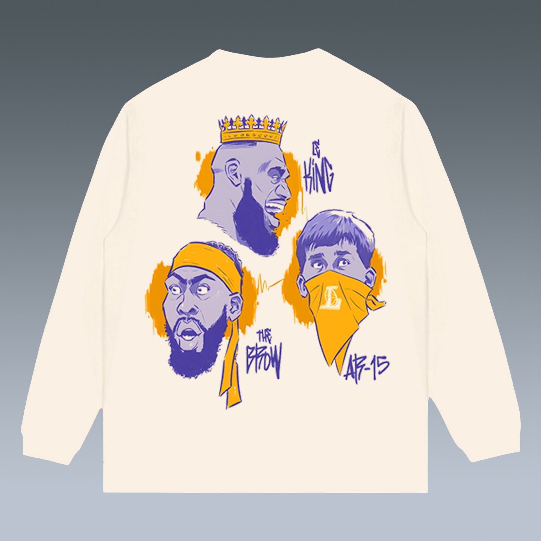 VINTAGE LONG SLEEVE TEE | LAKERS