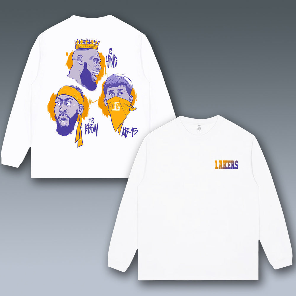 VINTAGE LONG SLEEVE TEE | LAKERS