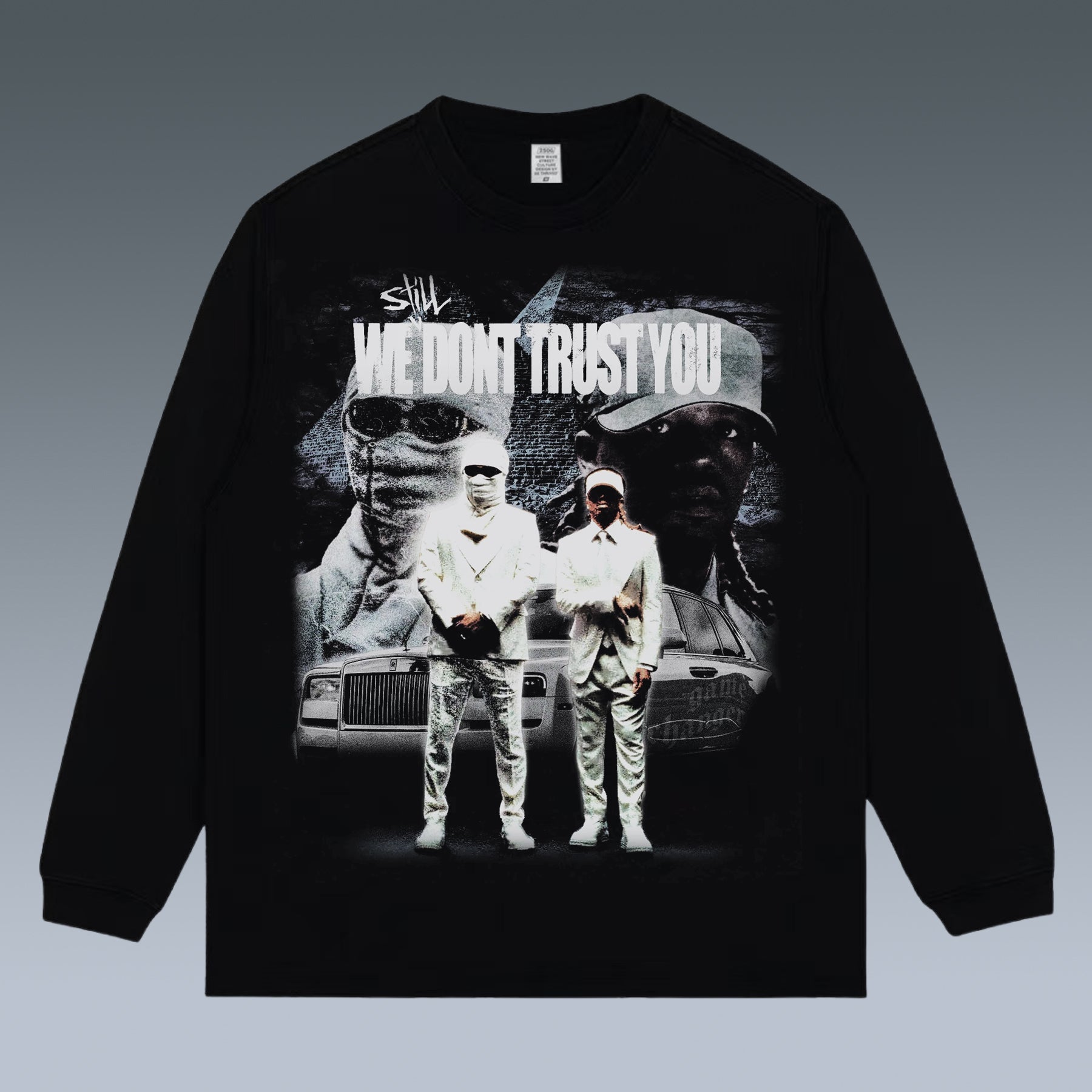 VINTAGE LONG SLEEVE TEE | WE STILL DON¡¯T TRUST YOU-FUTURE-4.17-3