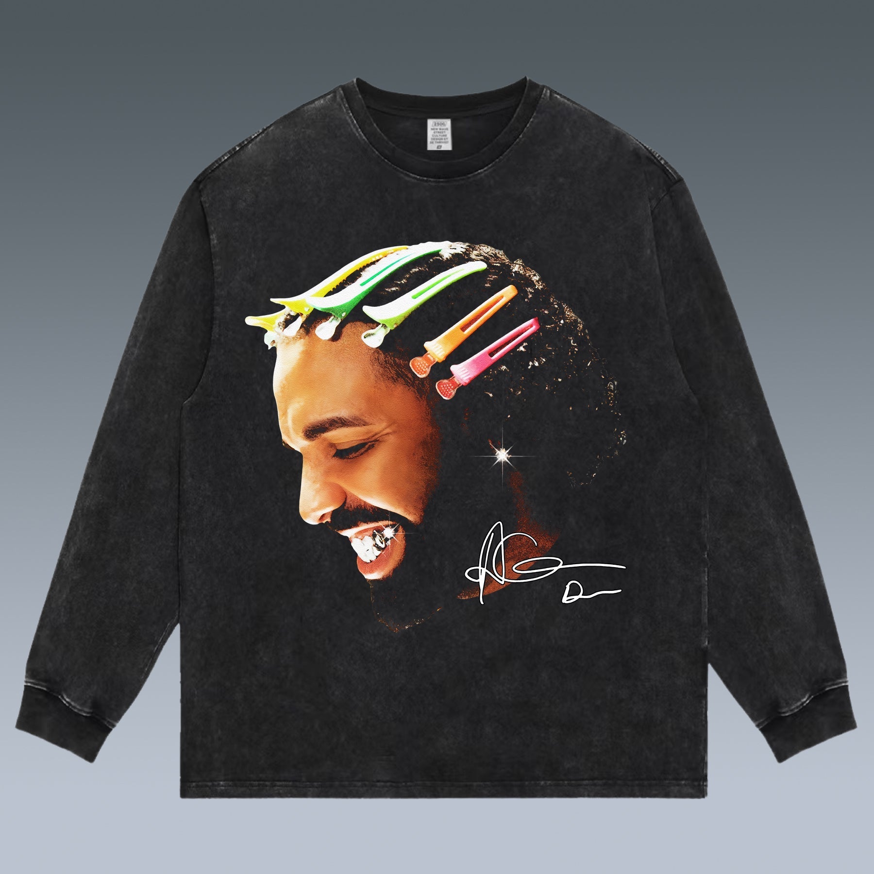 VINTAGE LONG SLEEVE TEE | DRAKE- ALL FOR THE DOGS