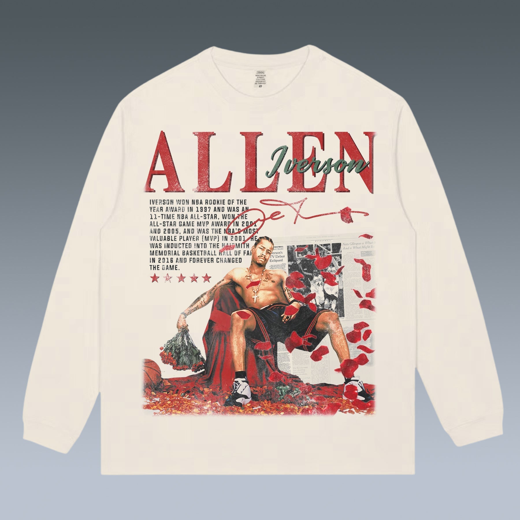 VINTAGE LONG SLEEVE TEE | ALLEN IVERSON AI