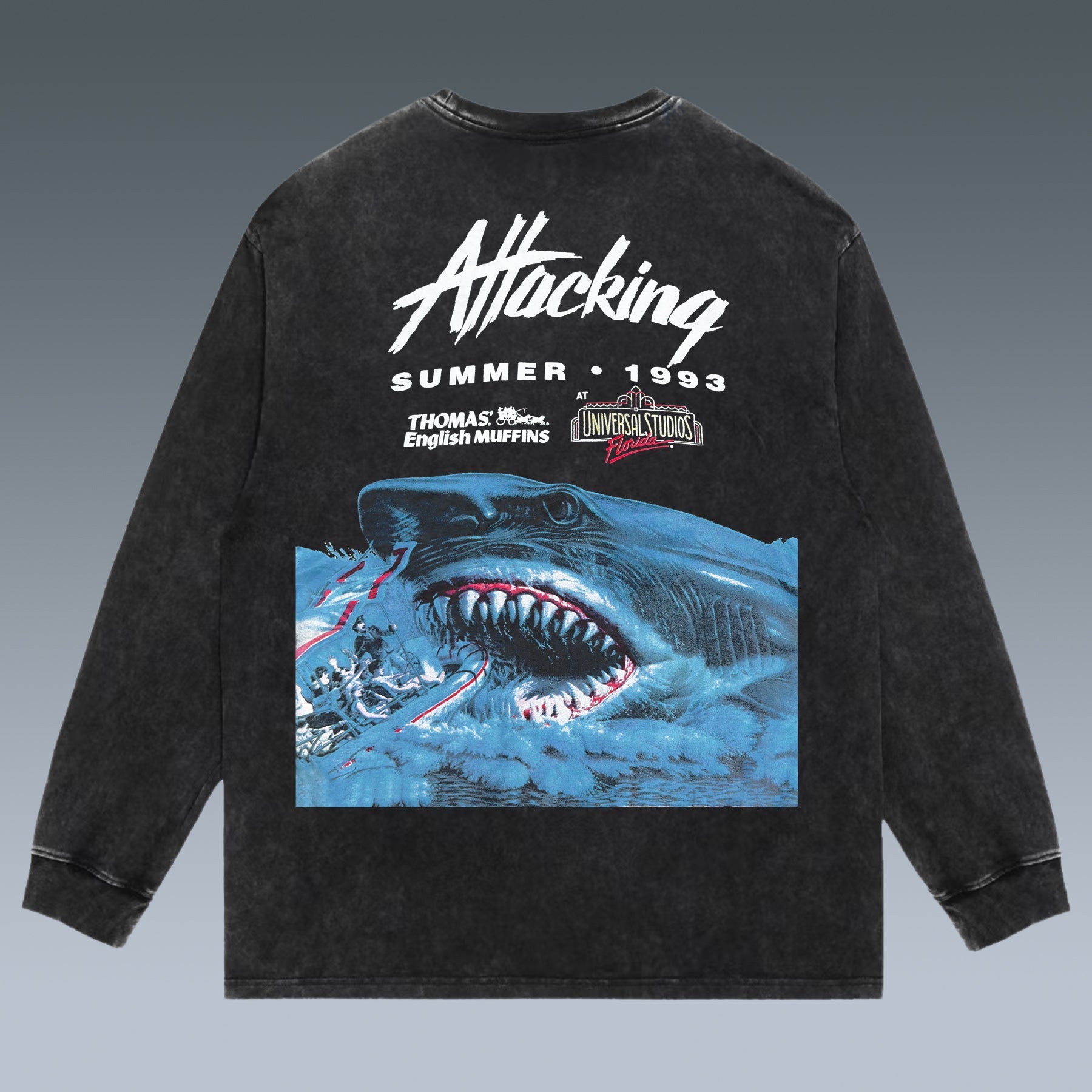 VINTAGE LONG SLEEVE TEE |  JAWS