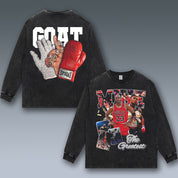 VINTAGE LONG SLEEVE TEE | GOAT-MICHAEL JORDAN-MICHAEL JACKSON-MIKE TYSON