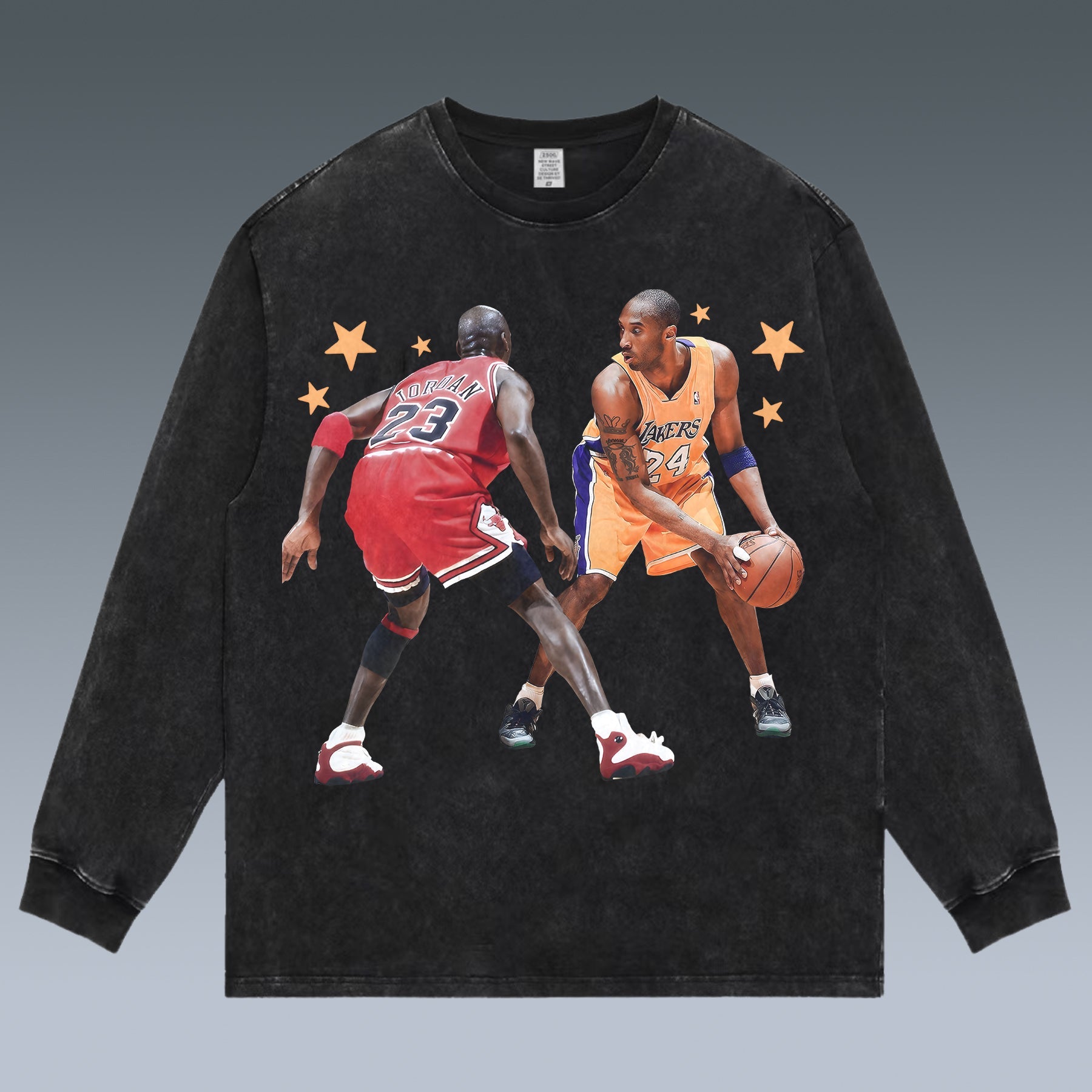 VINTAGE LONG SLEEVE TEE | KOBE VS JORDAN-8VS23