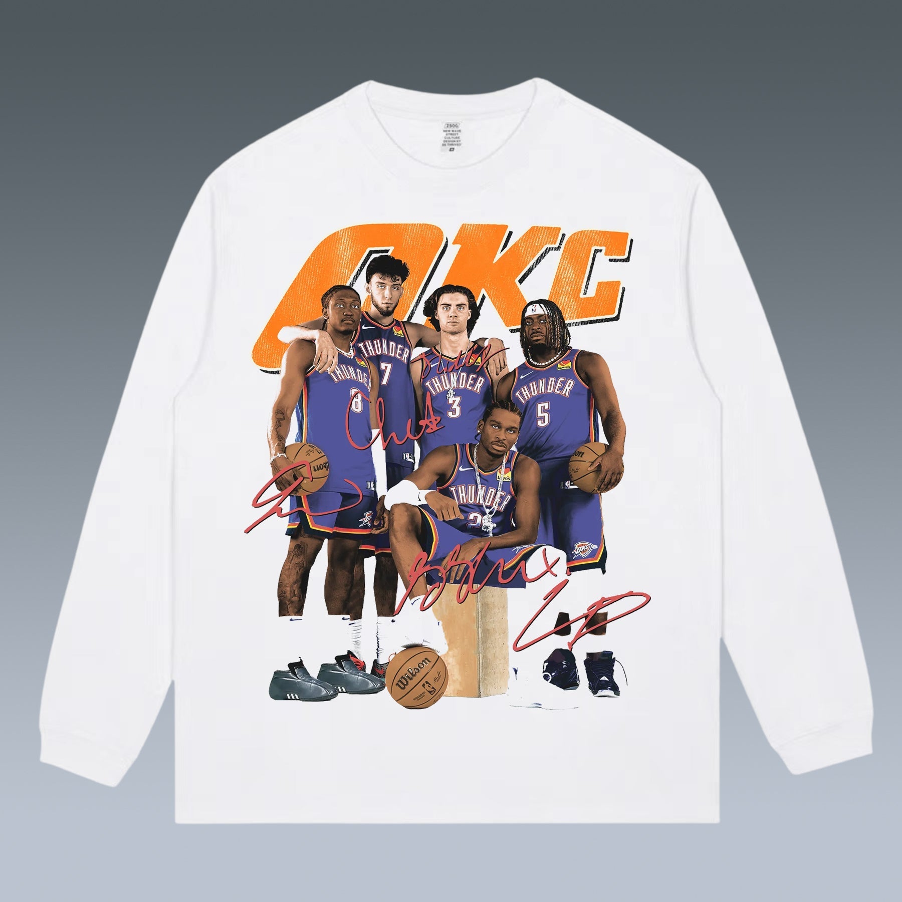 VINTAGE LONG SLEEVE TEE | OKC THUNDER