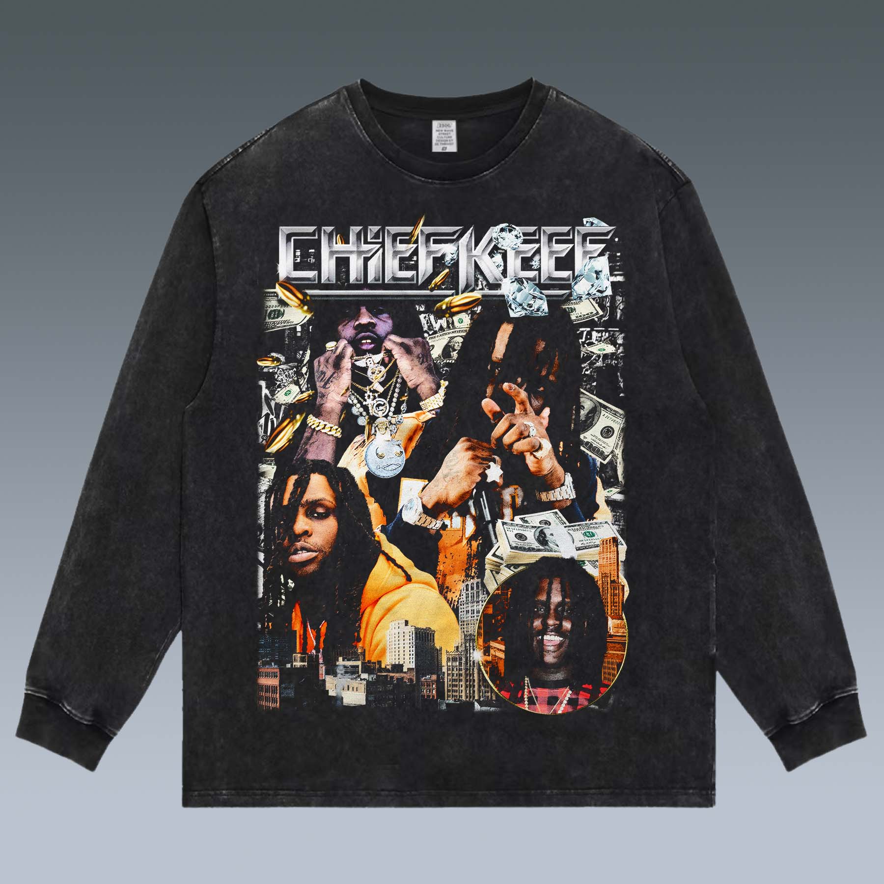 VINTAGE LONG SLEEVE TEE | CHIEF KEEF