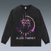 VINTAGE LONG SLEEVE TEE | BLACK PANTHER