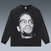 VINTAGE LONG SLEEVE TEE | MALCOLM X