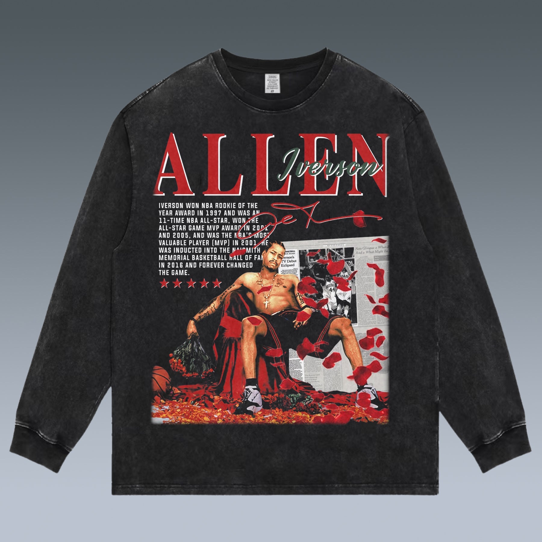 VINTAGE LONG SLEEVE TEE | ALLEN IVERSON AI